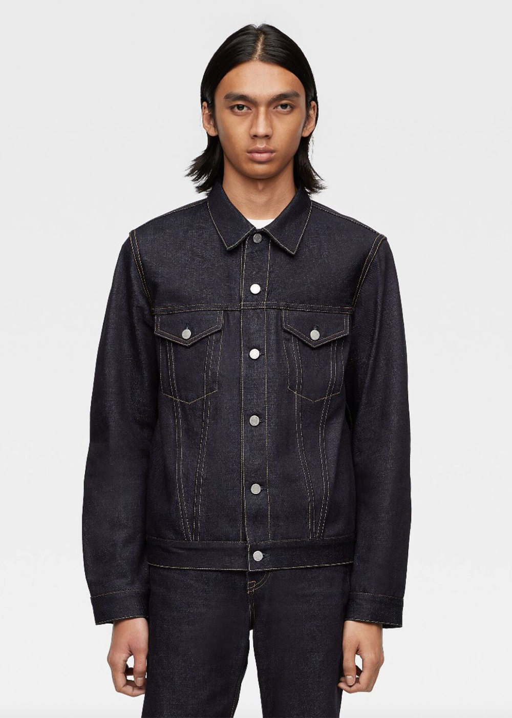 14.7oz Standard Denim Jacket - Indigo - Momotaro Canada - Danali -MMGJ00035A