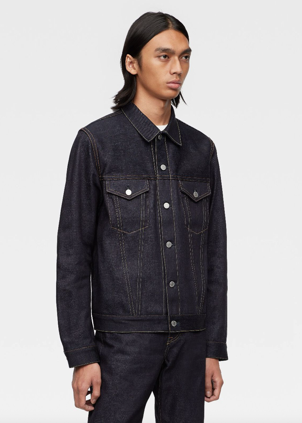 14.7oz Standard Denim Jacket - Indigo - Momotaro Canada - Danali -MMGJ00035A