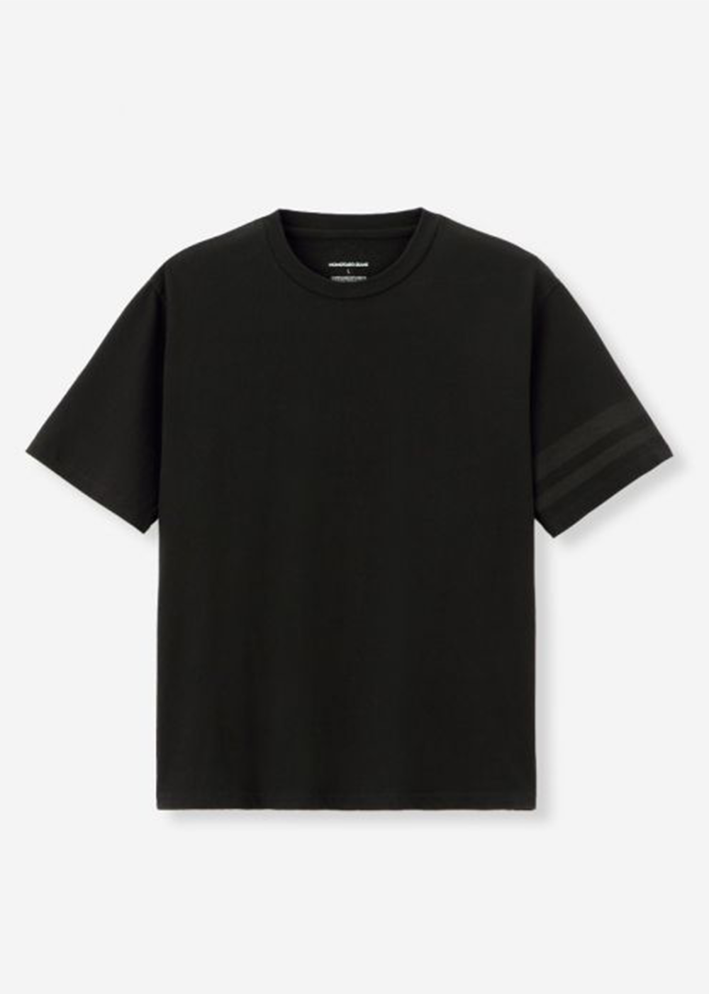 Zimbabwe Cotton Short Sleeve Battle Stripe T-Shirt - Black - Momotaro Canada - Danali