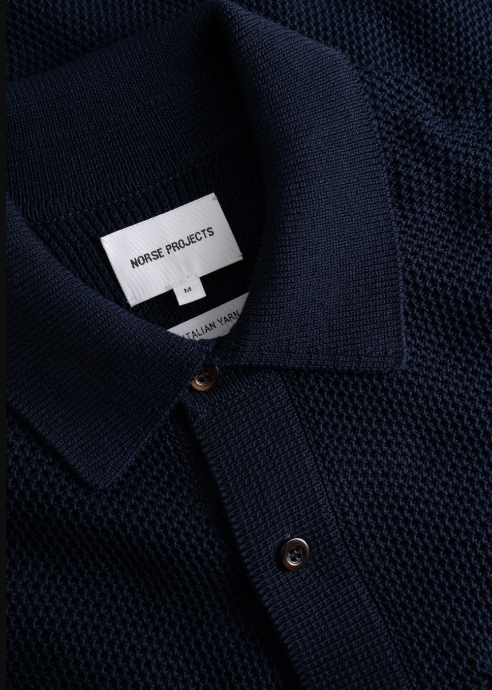 Fredensborg Mercerised Cotton Knitted Shirt - Dark Navy - Norse Projects Canada - Danali - N45-0668