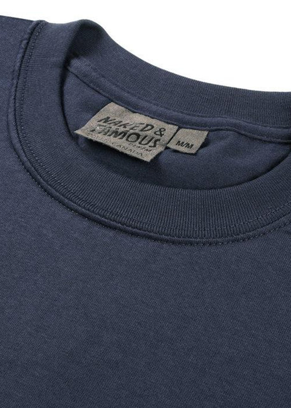 Circular Knit T-Shirt - Navy - Naked and Famous Denim Canada - Danali