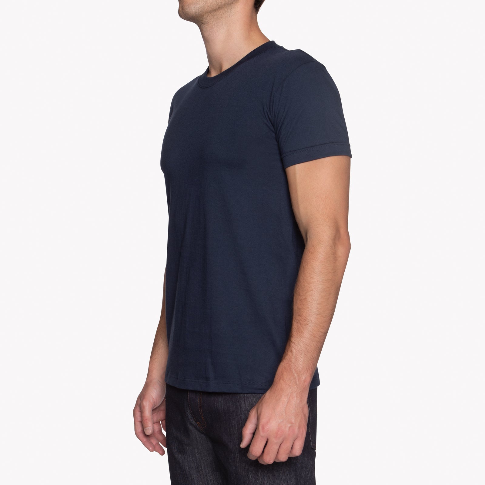 Circular Knit T-Shirt - Navy - Naked and Famous Denim Canada - Danali