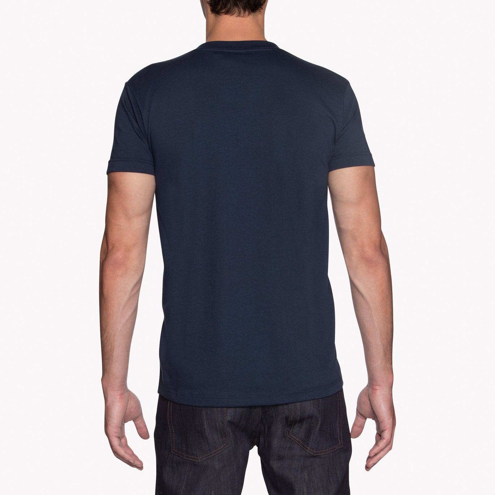 Circular Knit T-Shirt - Navy - Naked and Famous Denim Canada - Danali
