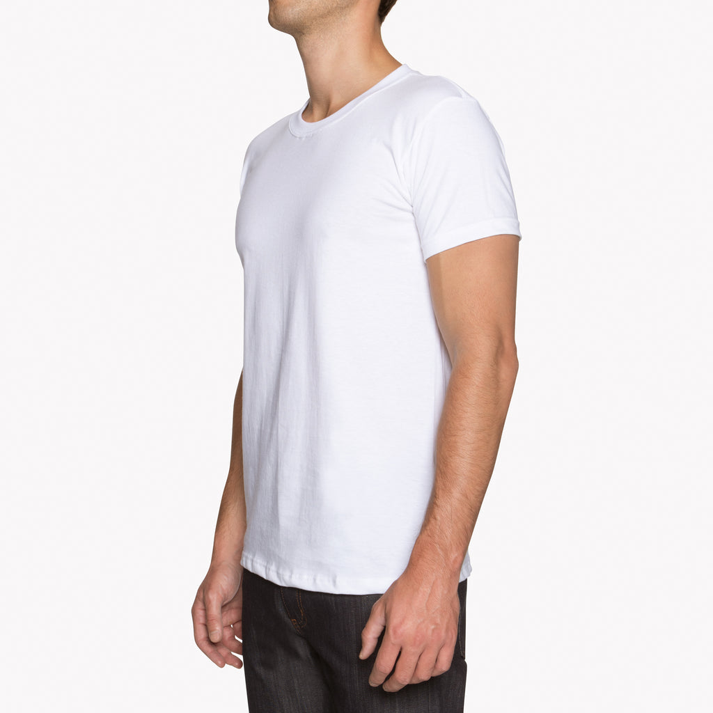 Circular Knit T-Shirt - White - Naked and Famous Denim Canada - Danali