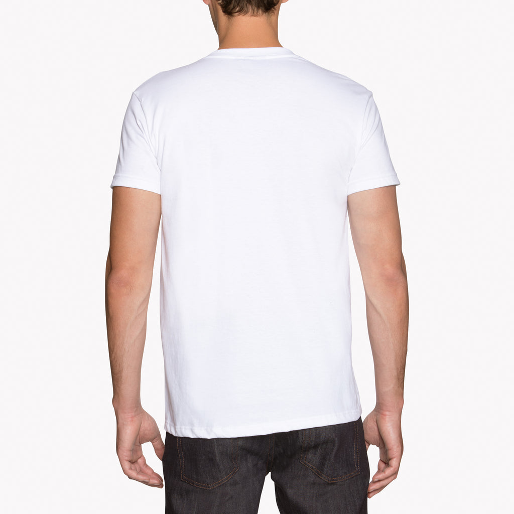 Circular Knit T-Shirt - White - Naked and Famous Denim Canada - Danali