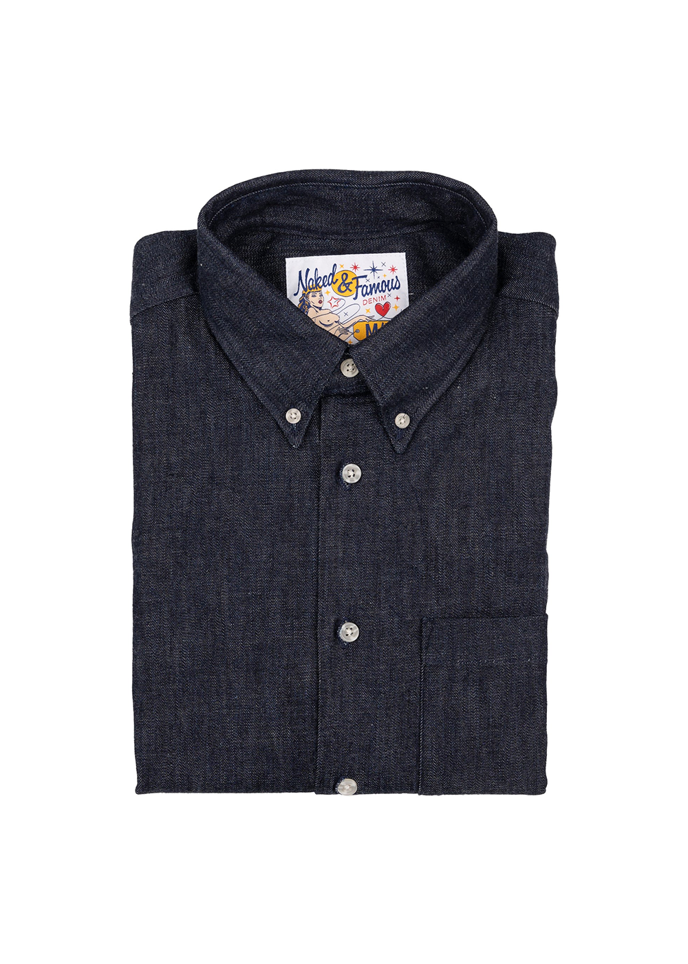 Easy Shirt - Slub Nep Denim - Naked and Famous Denim Canada - Danali