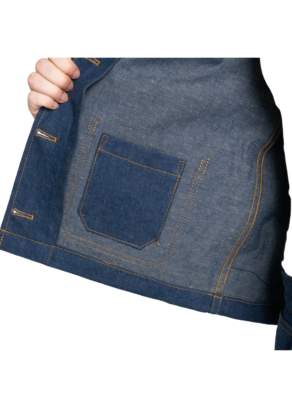 Gracie Jacket - 9.7oz 1/2 Nep Denim - Mid Indigo - Naked and Famous Denim Canada - Danali