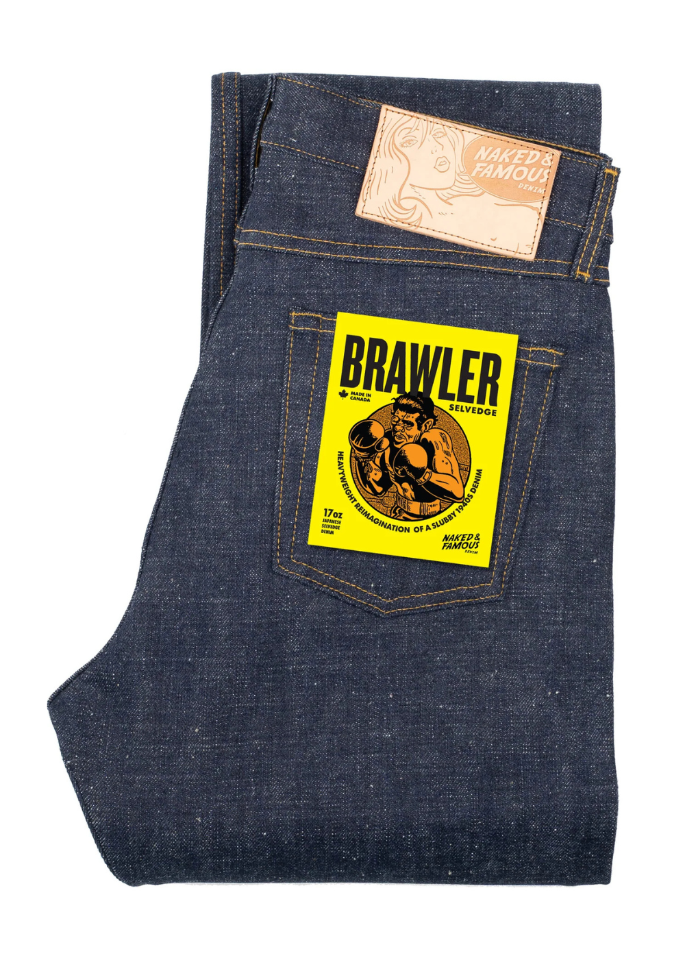 True Guy Brawler Selvedge - Indigo - Naked and Famous Denim Canada - Danali
