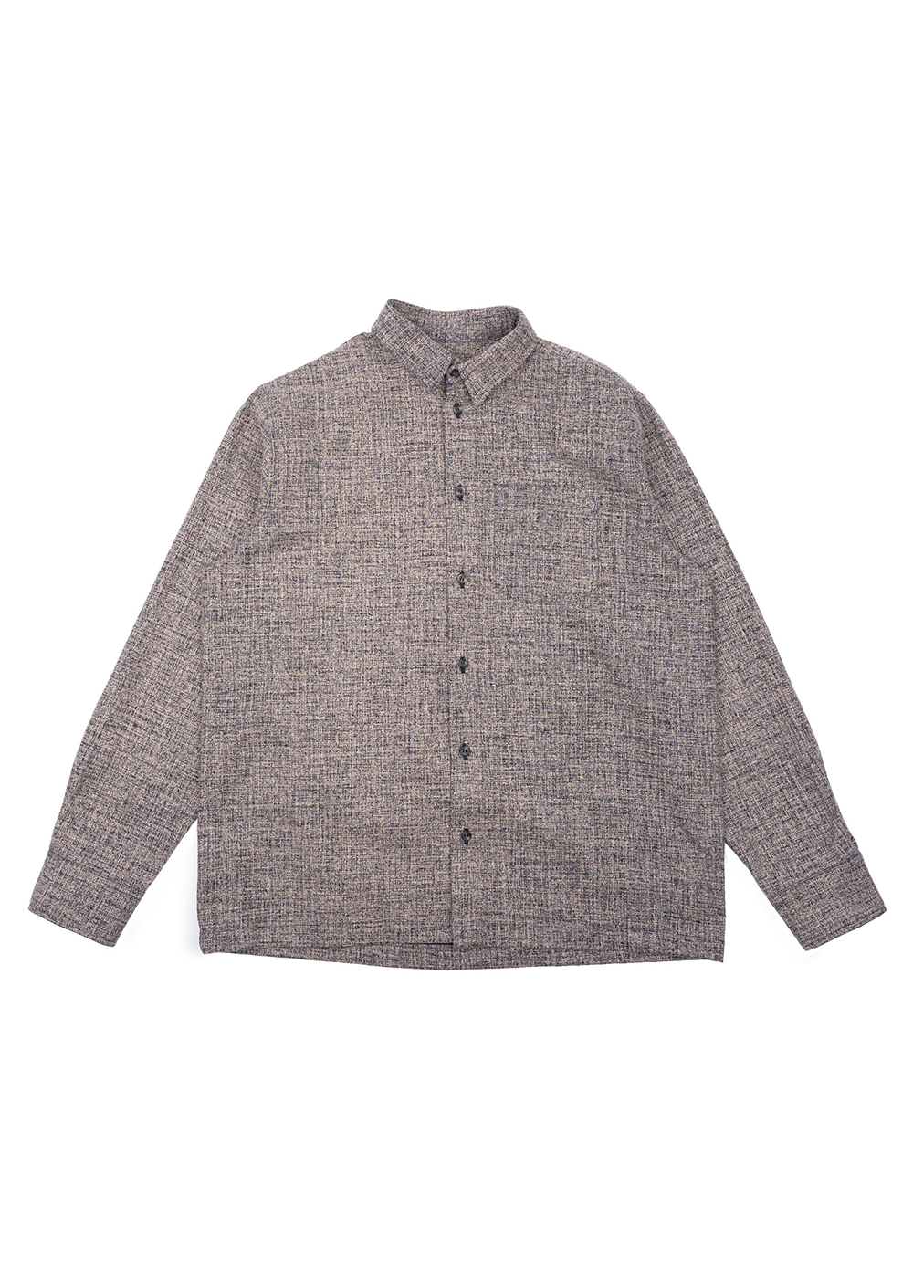 True Shirt Kimono Scramble - Beige/Navy - Naked and Famous Denim Canada - Danali