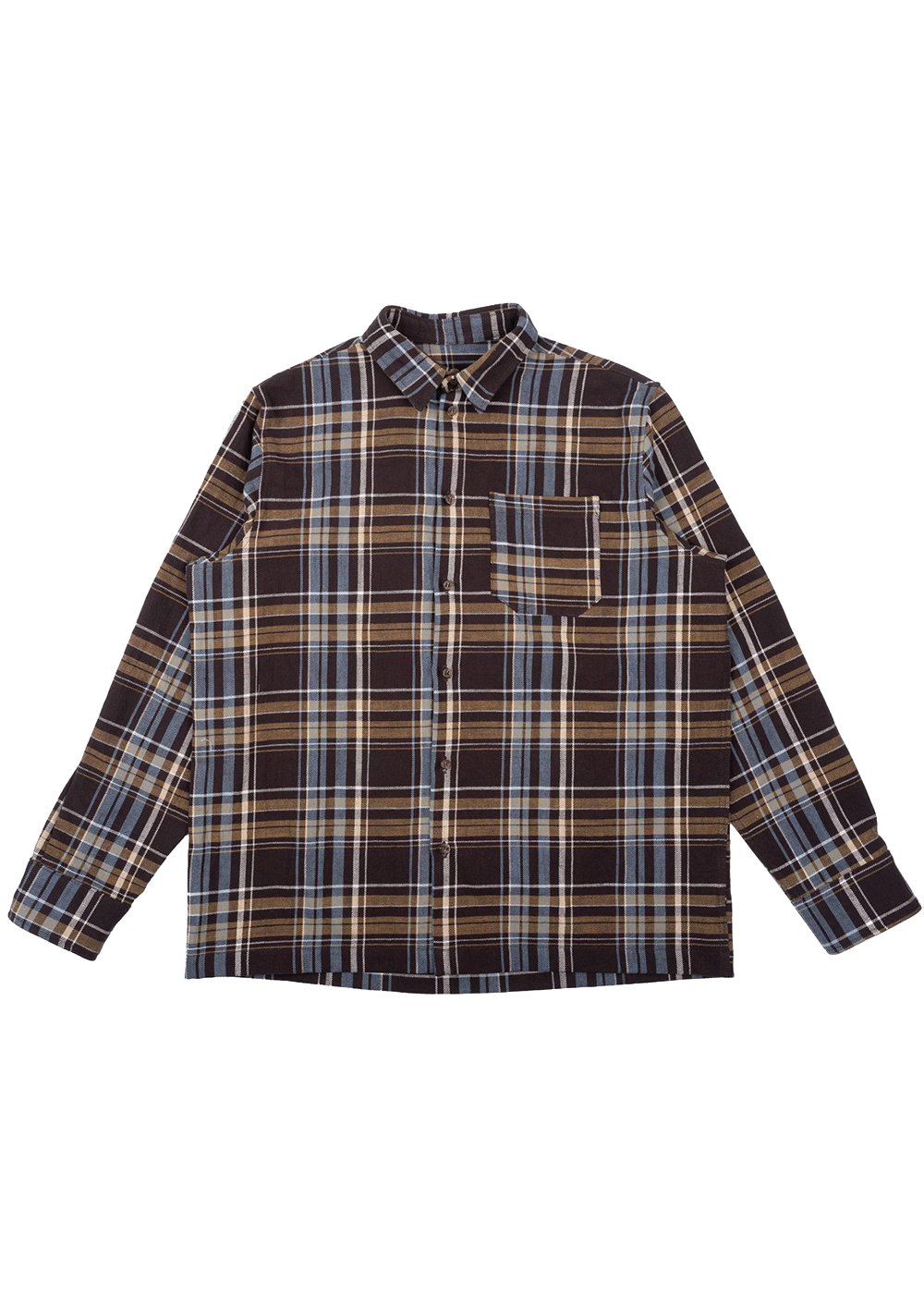 True Shirt - Slub Yarn Flannel - Navy - Naked and Famous Denim Canada - Danali
