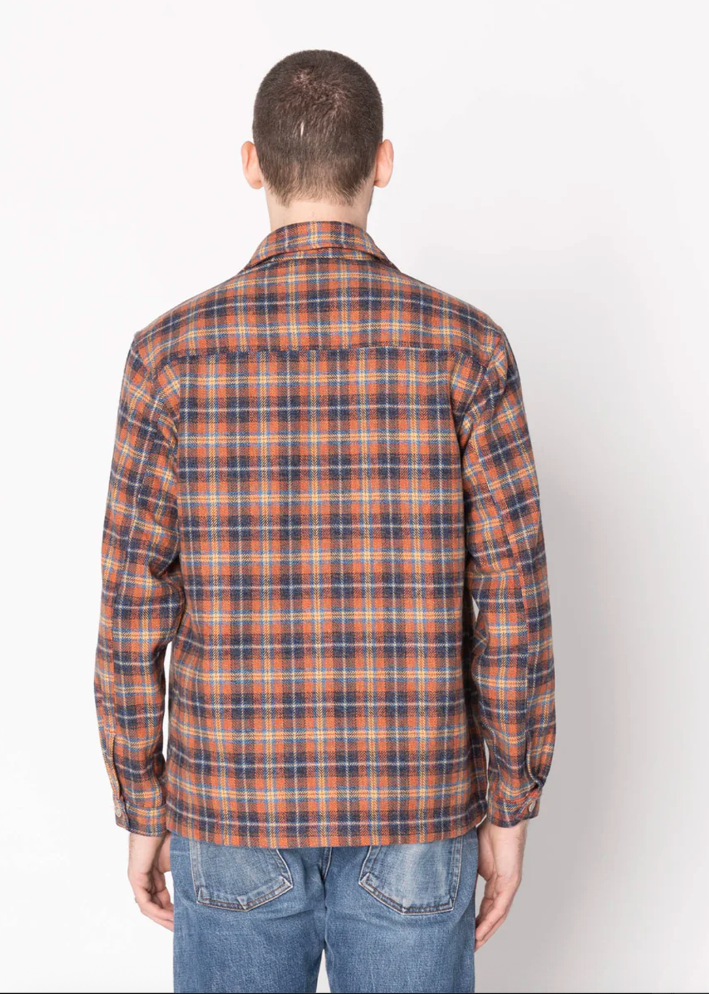 Work Shirt Triple Twist Yarn Flannel - Red - Naked and Famous Denim Canada - Danali