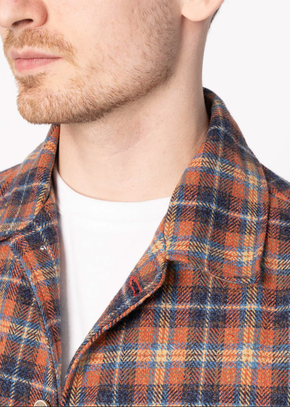 Work Shirt Triple Twist Yarn Flannel - Red - Naked and Famous Denim Canada - Danali