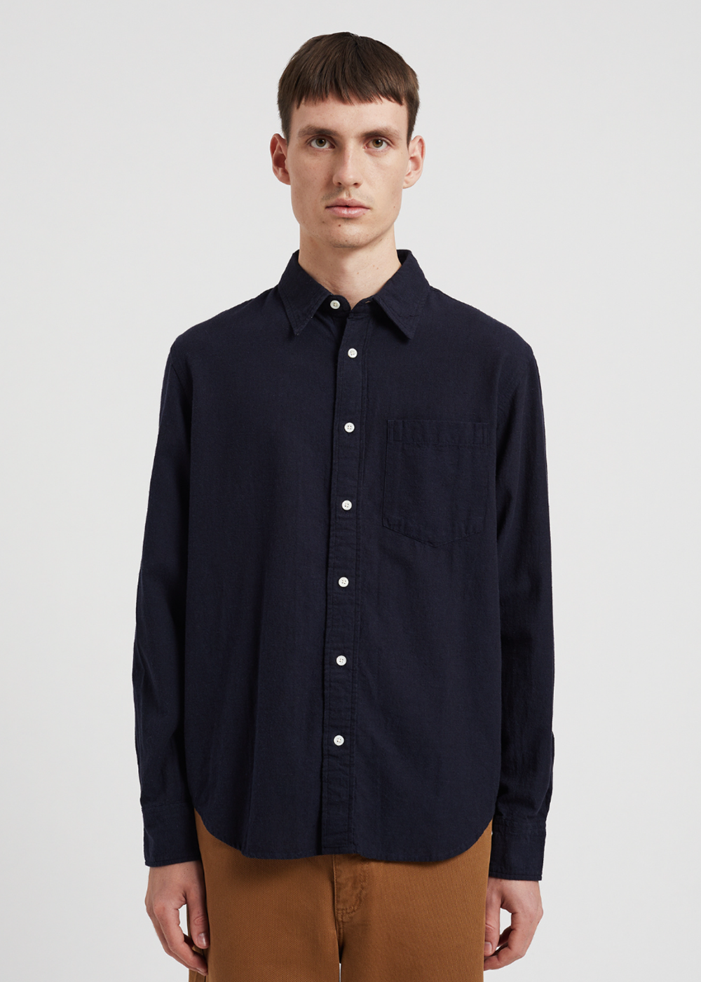 Algot Relaxed Cotton Linen Shirt - Dark Navy - Norse Projects Canada - Danali