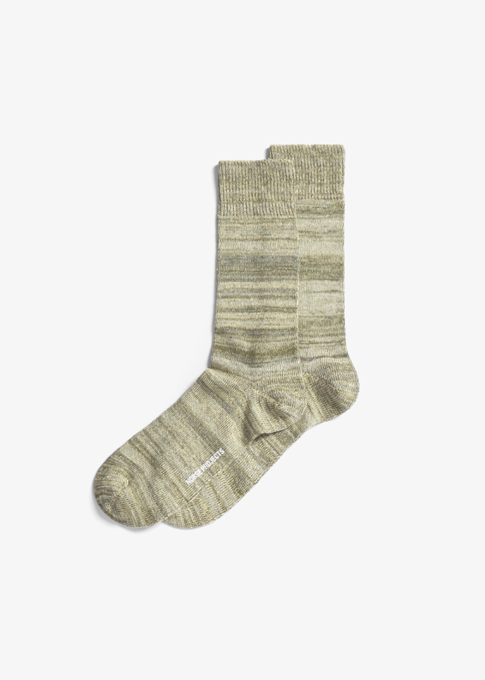 Bjarki Cotton Twist Sock - Moss Green - Norse Projects Canada - Danali