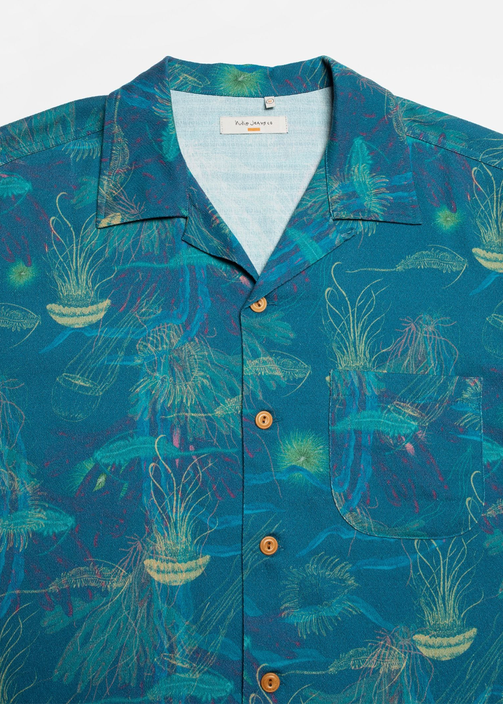Arvid Hawaii Shirt Deep Sea - Multi - Nudie Jeans Canada - Danali