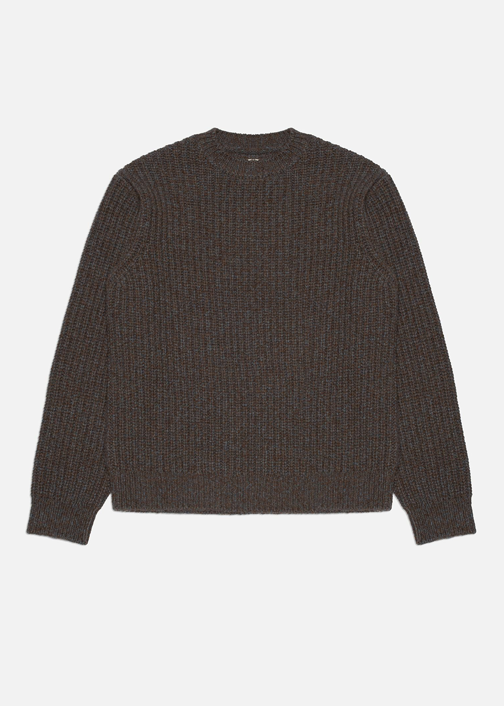 August Chunky Crew Neck Knit - Brown - Nudie Jeans Canada - Danali