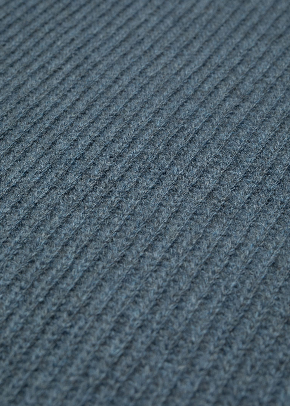 August Rib Wool Sweater - Blue Melange - Nudie Jeans Canada - Danali