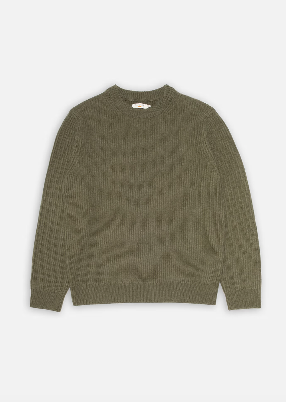 August Rib Wool Sweater - Olive - Nudie Jeans Canada - Danali