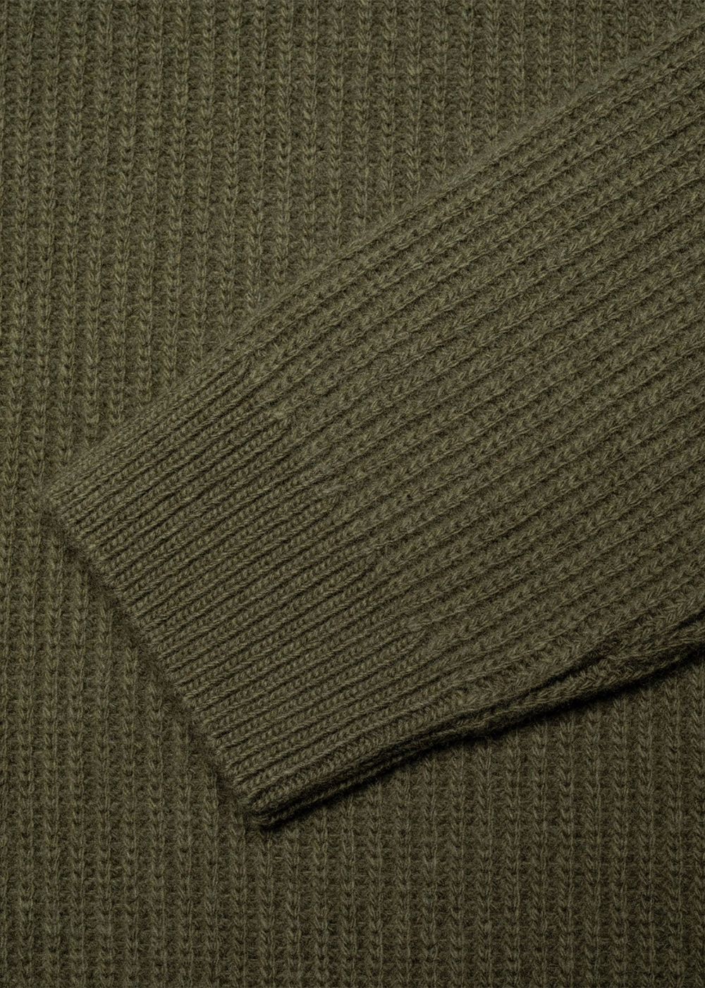 August Rib Wool Sweater - Olive - Nudie Jeans Canada - Danali