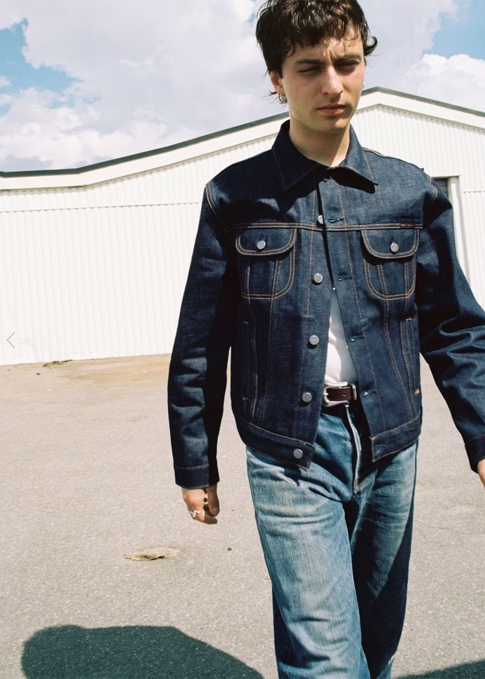 Danny Ace Selvage Denim Jacket - Dry Blue - Nudie Jeans Canada - Danali