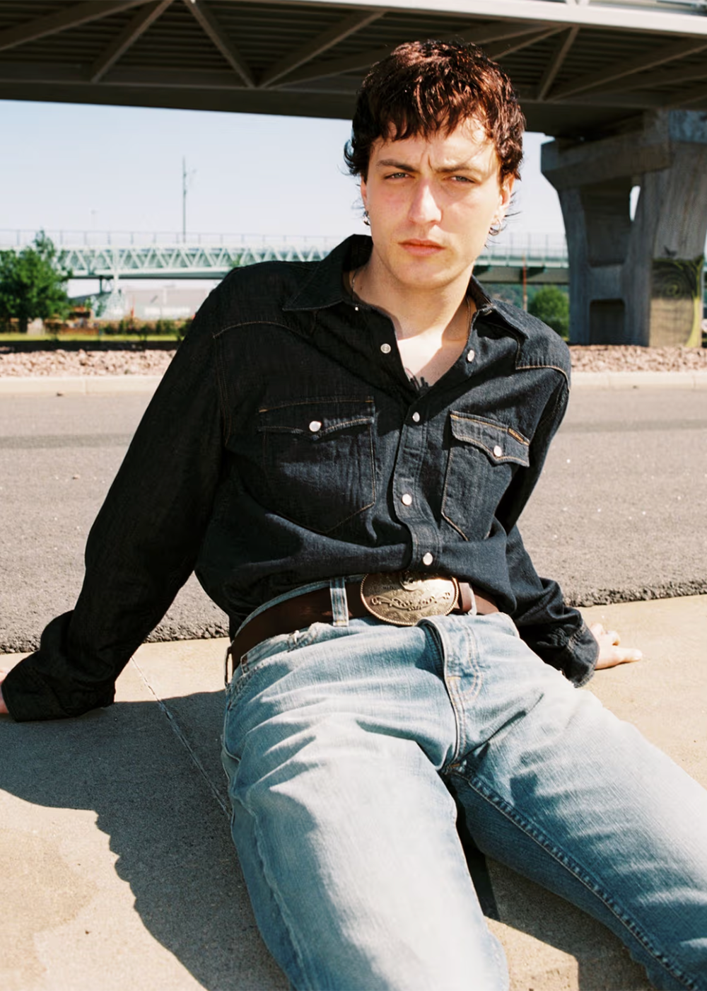 George Rinsed Denim Shirt - Dark Blue - Nudie Jeans Canada - Danali