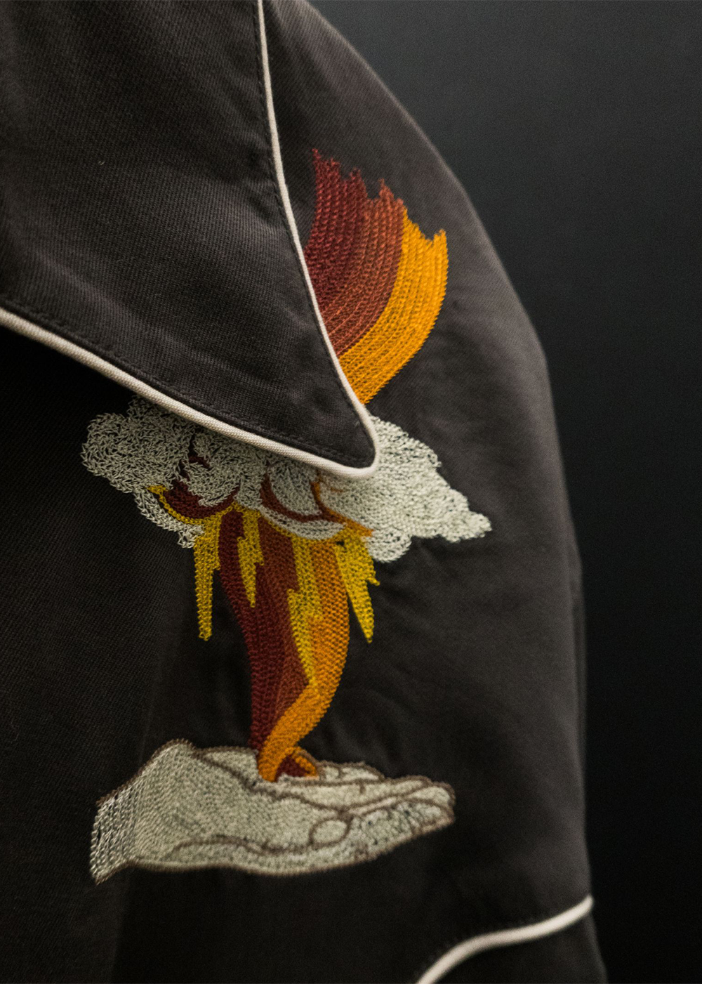 Gonzo Western Shirt Sunburns - Black/Brown - Nudie Jeans Canada - Danali