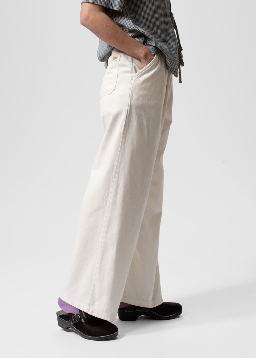 Nudie Jeans Gullan Workwear Pants Ivory - Nudie Jeans Canada - Danali