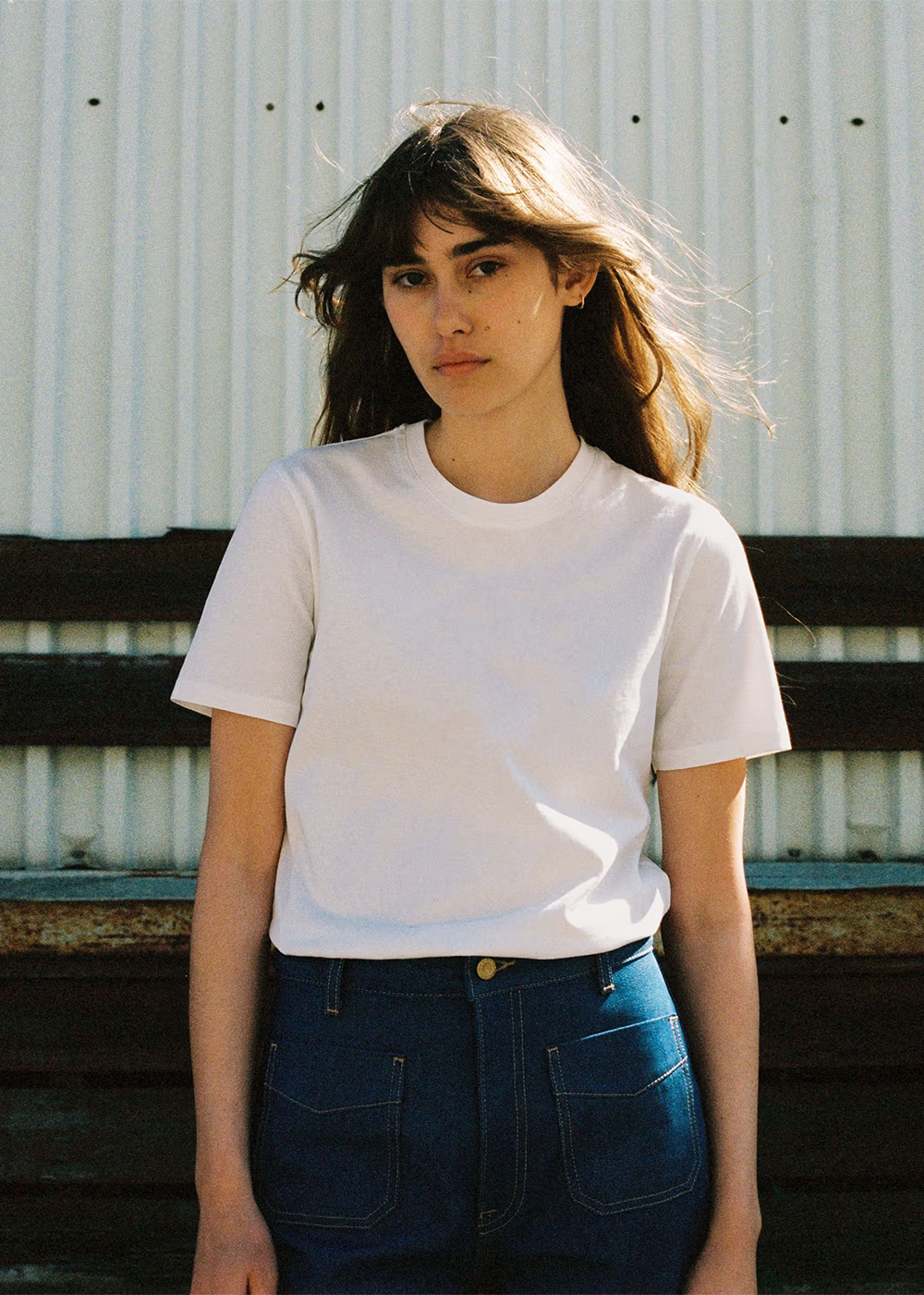 Joni Solid T-Shirt - Off White - Nudie Jeans Canada - Danali