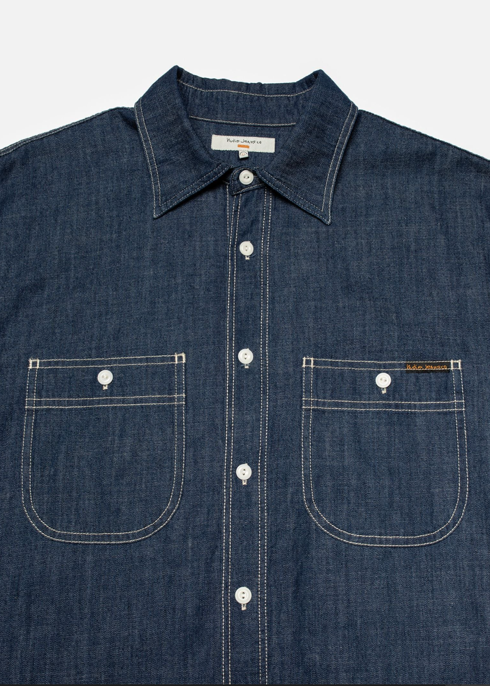 Julian Denim Shirt Rinsed - Blue - Nudie Jeans Canada - Danali