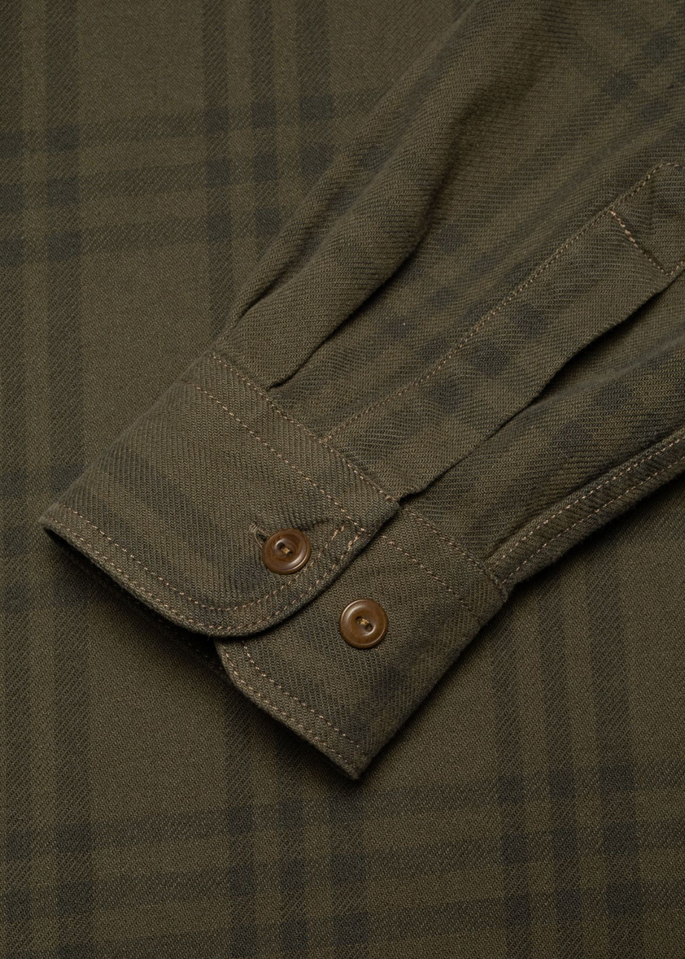Julian Worker Plaid Check Shirt - Olive - Nudie Jeans Canada - Danali