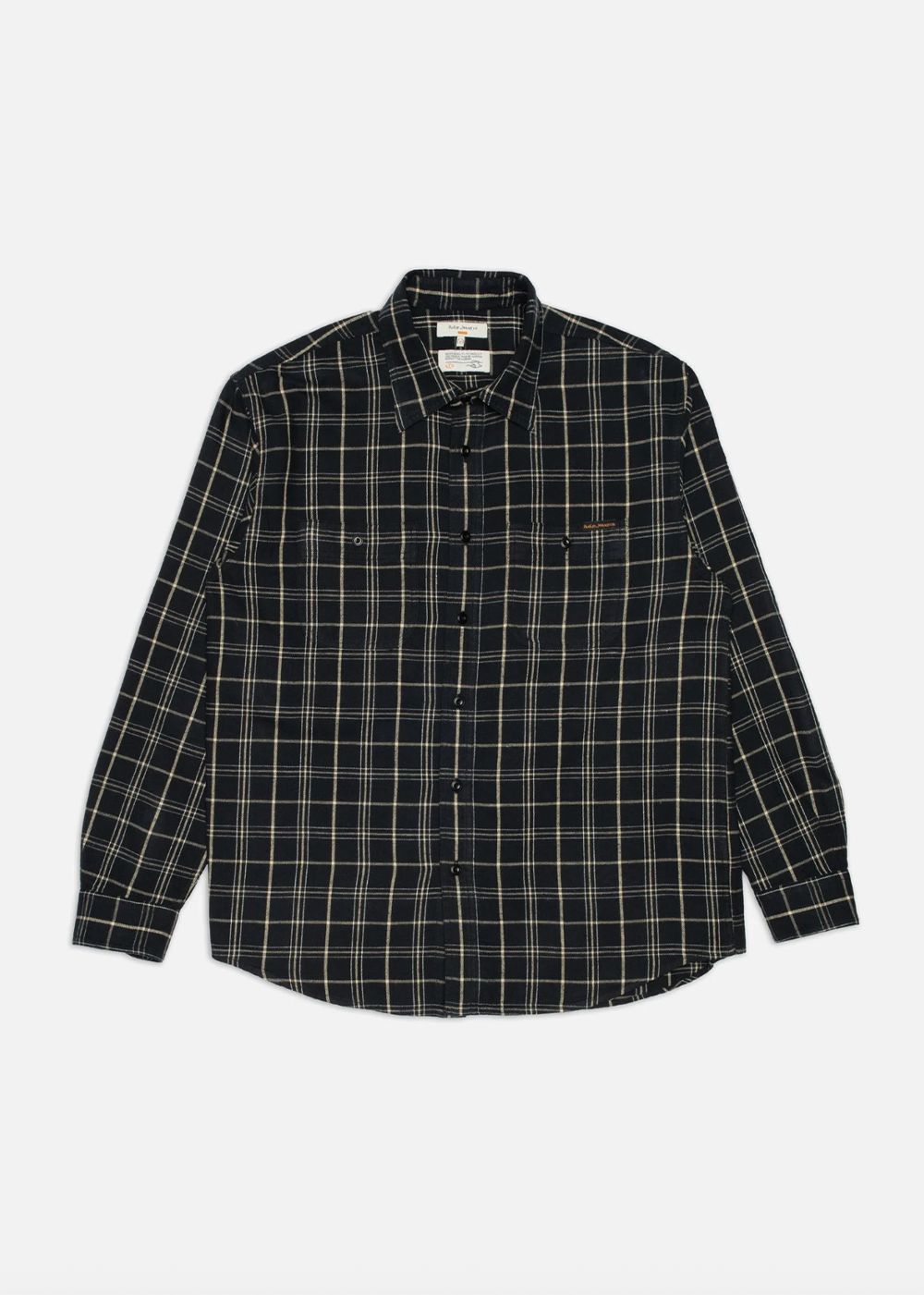 Julian Worker Shirt Checked - Black - Nudie Jeans Canada - Danali
