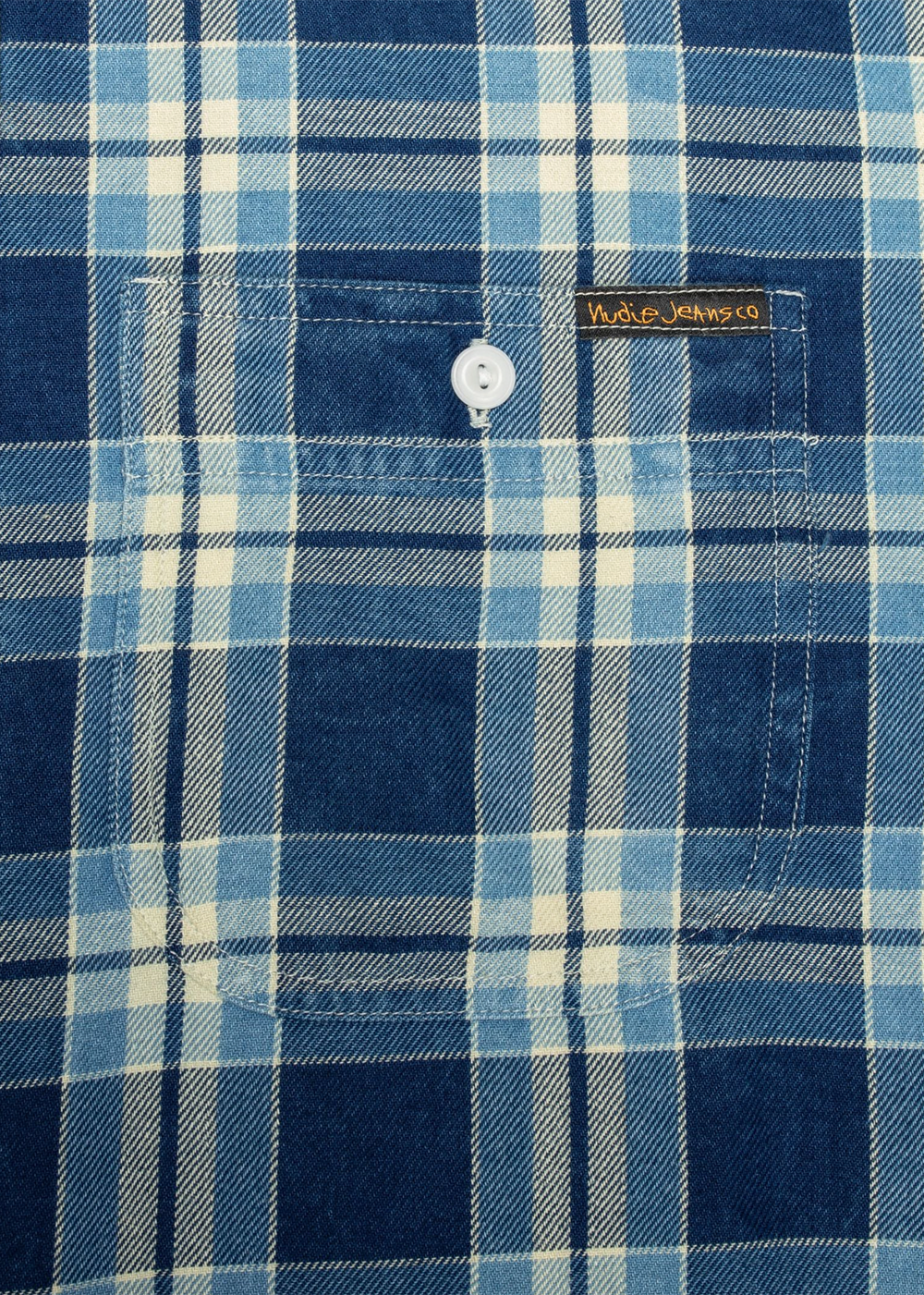 Julian Worker Shirt Checked - Indigo - Nudie Jeans Canada - Danali