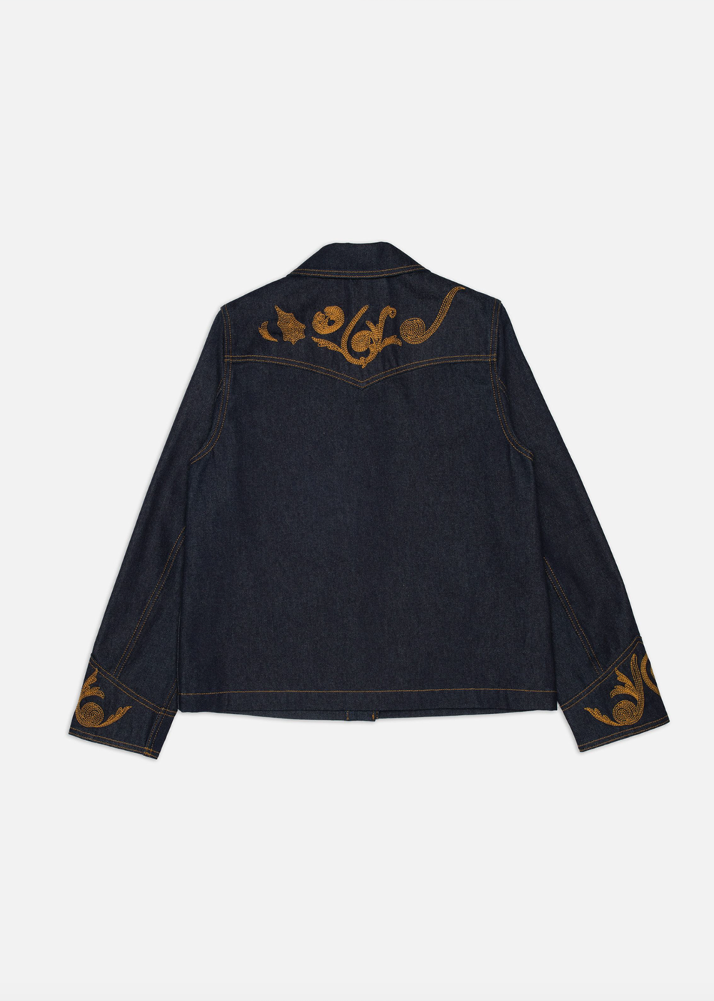 Kelly Western Jacket Embroidery - Blue - Nudie Jeans Canada - Danali