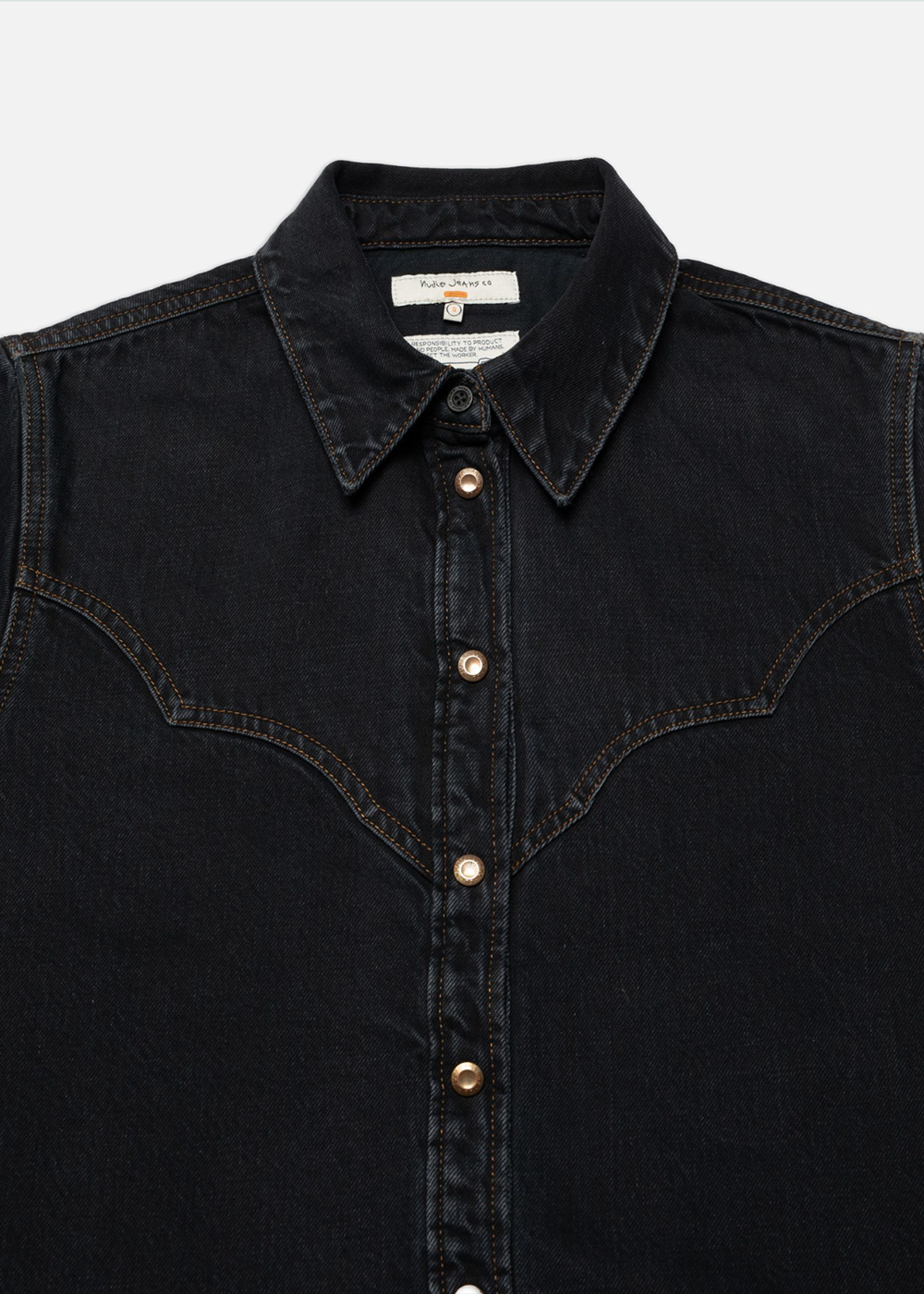 Lotta Western Denim Shirt - Black - Nudie Jeans Canada - Danali