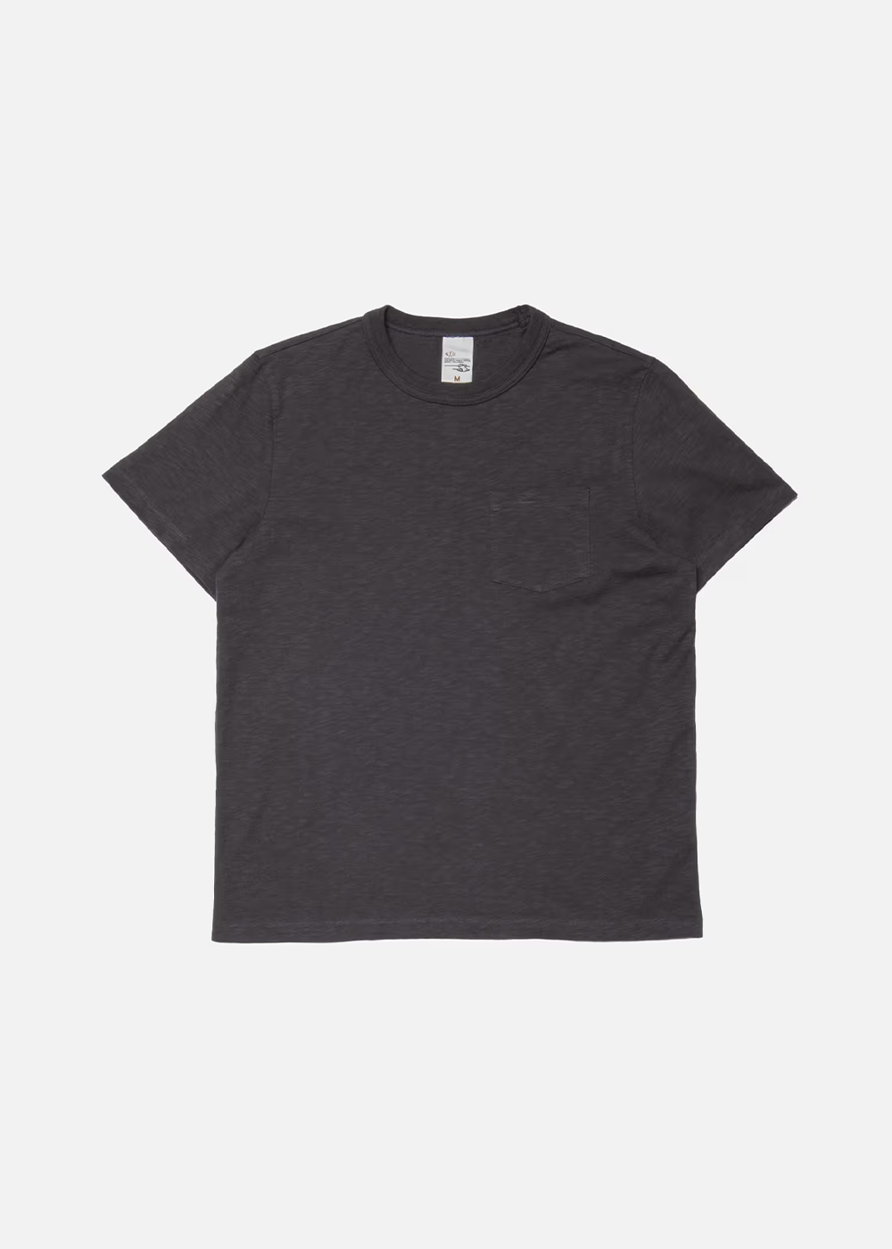 Roy Heavy Slub T-Shirt - Antracite - Nudie Jeans Canada - Danali