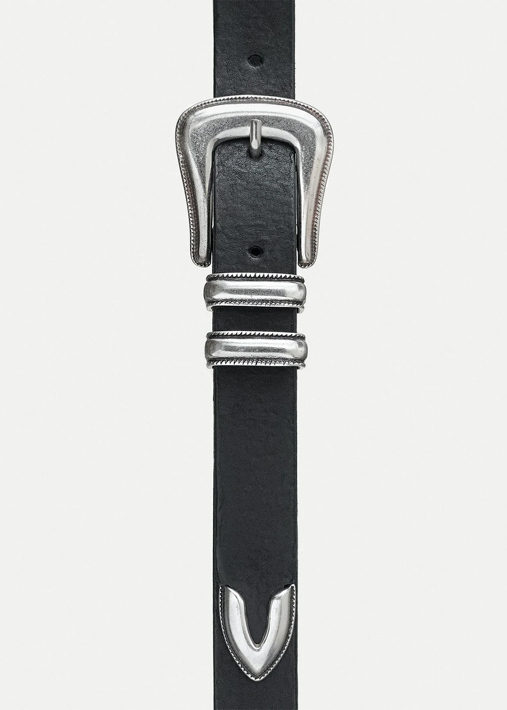 Western Silver Belt - Black - Nudie Jeans Canada - Danali