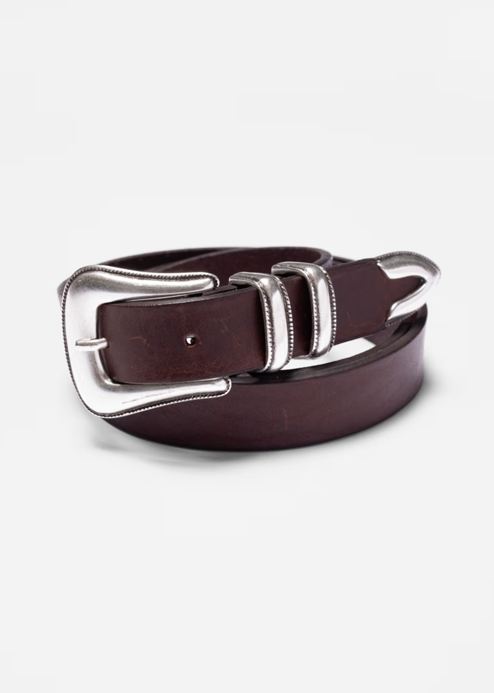 Western Silver Belt - Dark Brown - Nudie Jeans Canada - Danali
