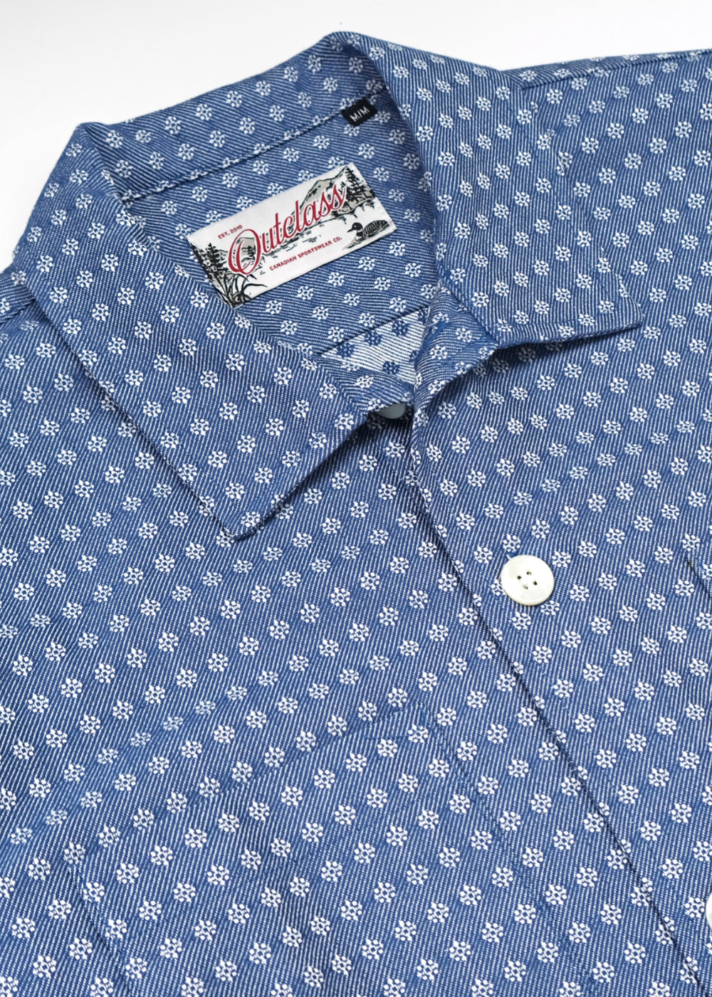 Blue Jay Jacquard Denim Club Shirt - Outclass Canada - Danali