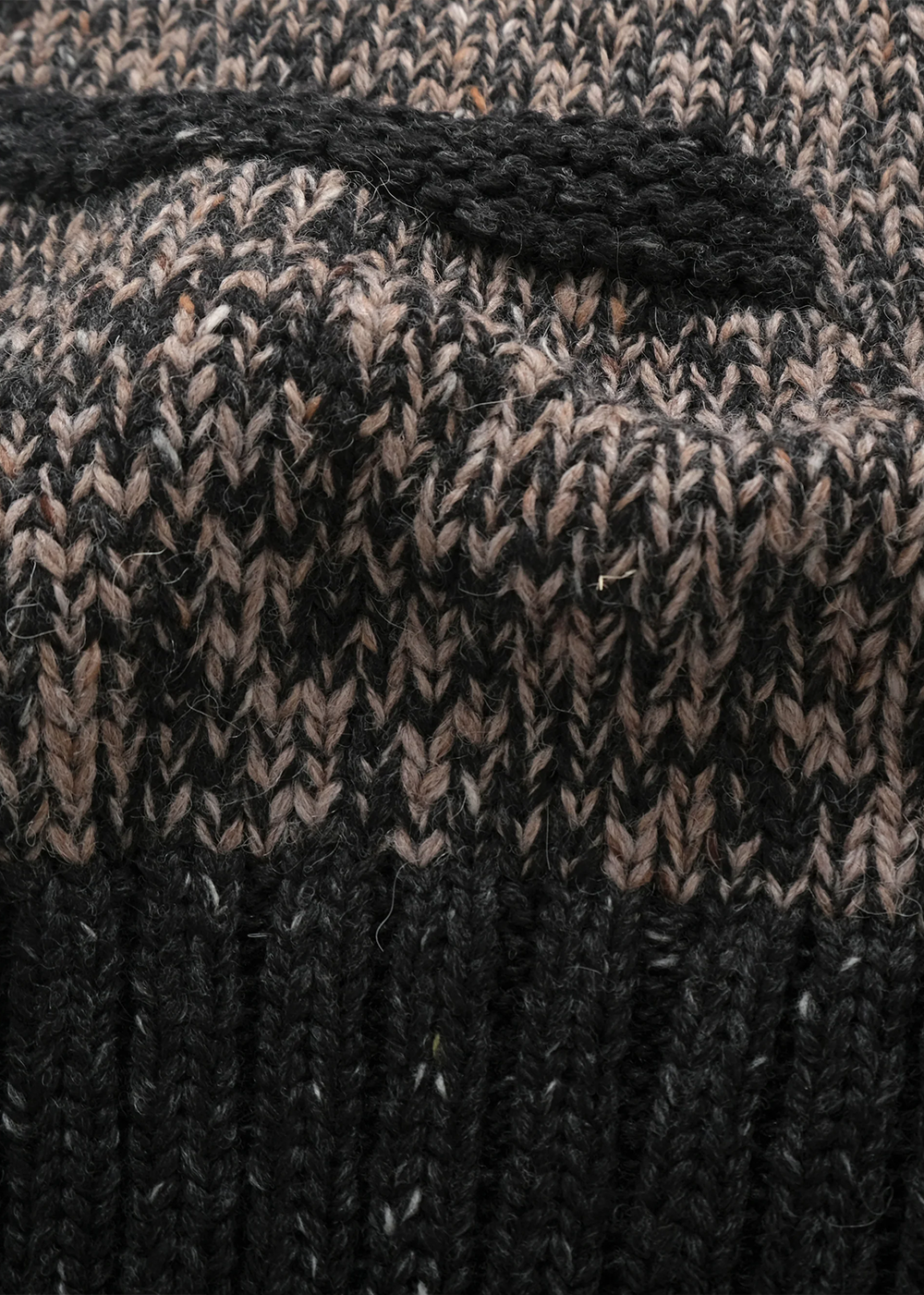 Marl Zip Cardigan - Black/White - Outclass Canada - Danali
