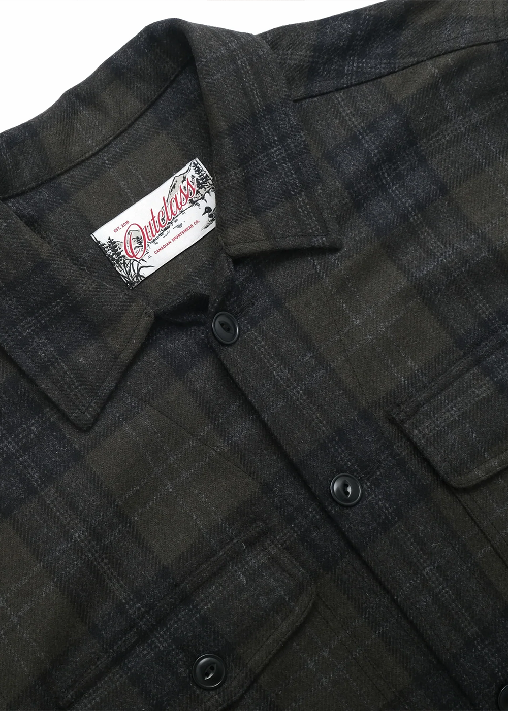 Plaid Camp Shirt - Hunter - Outclass Canada - Danali