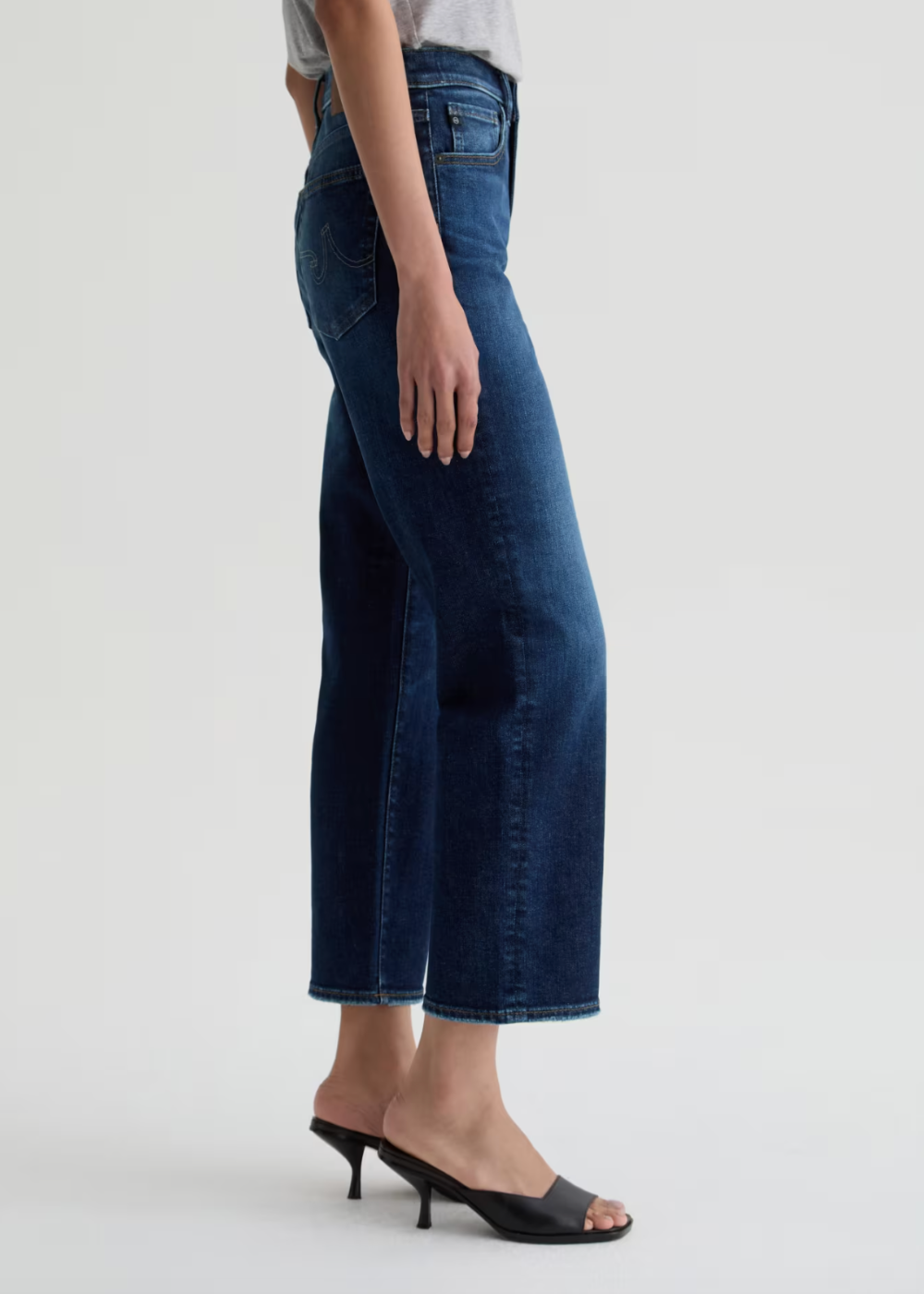 Brinley Crop Mid Rise Straight Jean - Outspoken - AG Jeans Canada - Danali - PWD1F79HBOTSP
