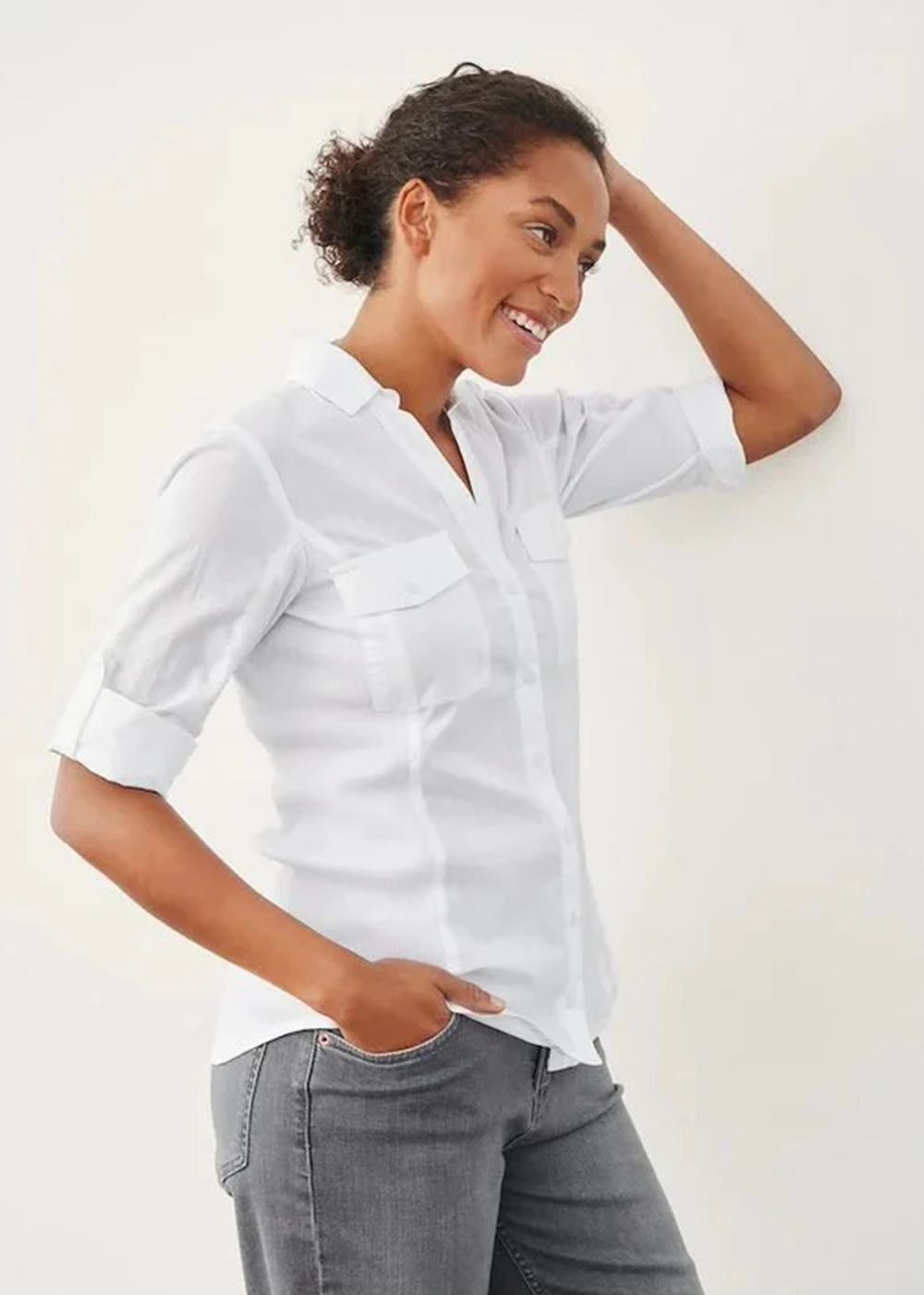 Cortnia Shirt - White - Part Two - Danali - Canada