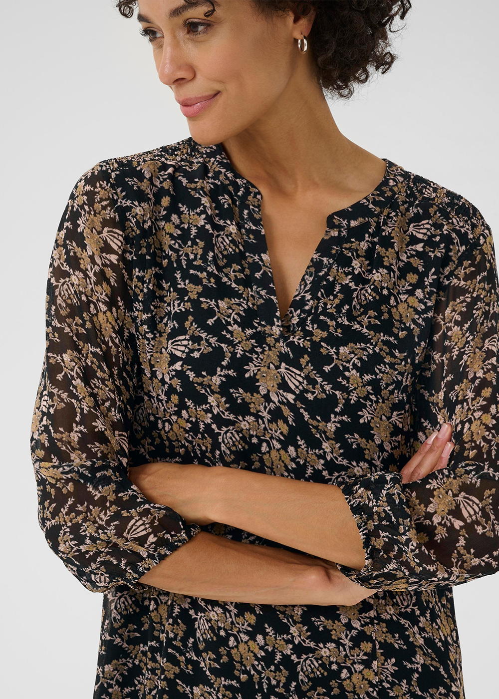 Elkas Dress- Black Floral - Part Two Canada - Danali