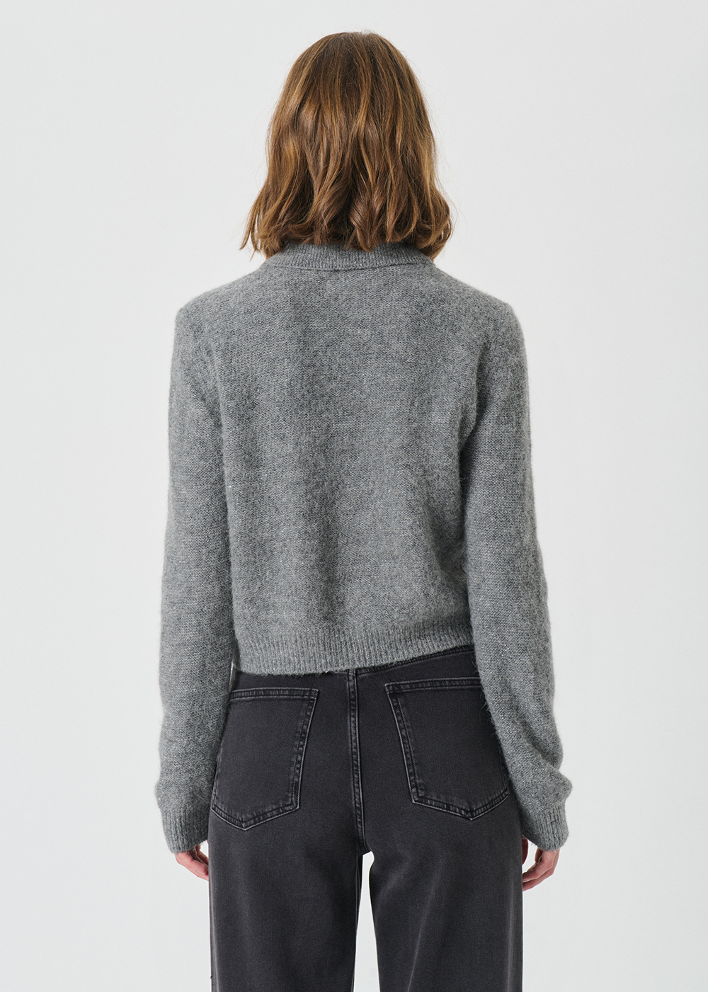 Ulrica Cardigan - Medium Grey Melange - Part Two Canada - Danali