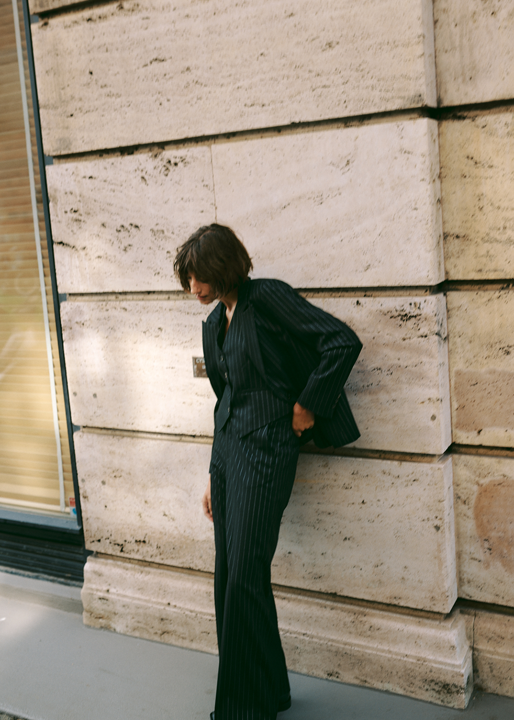 Vanilla Stripe Pant - Black Metallic - Part Two Canada - Danali