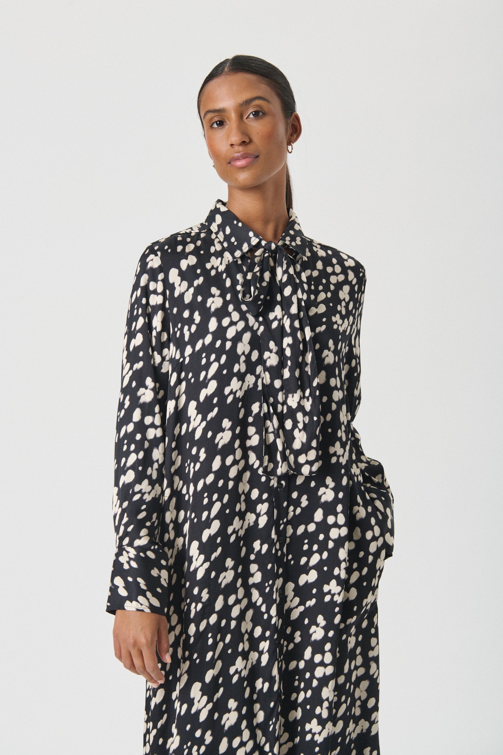 Varna Dress - Black Dot Print - Part Two Canada - Danali