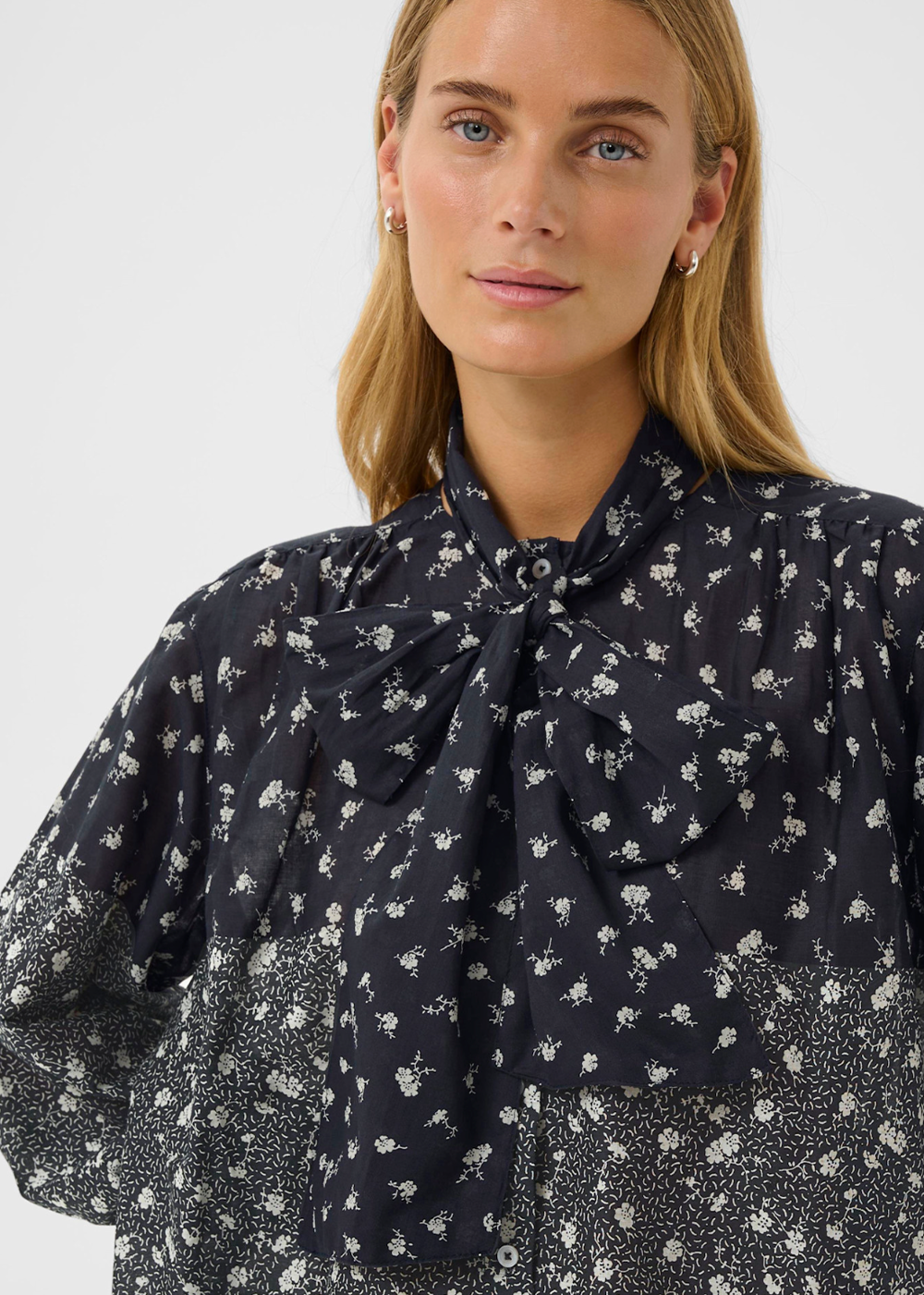 Yanina Blouse - Dark Navy Print - Part Two Canada - Danali - 30310280