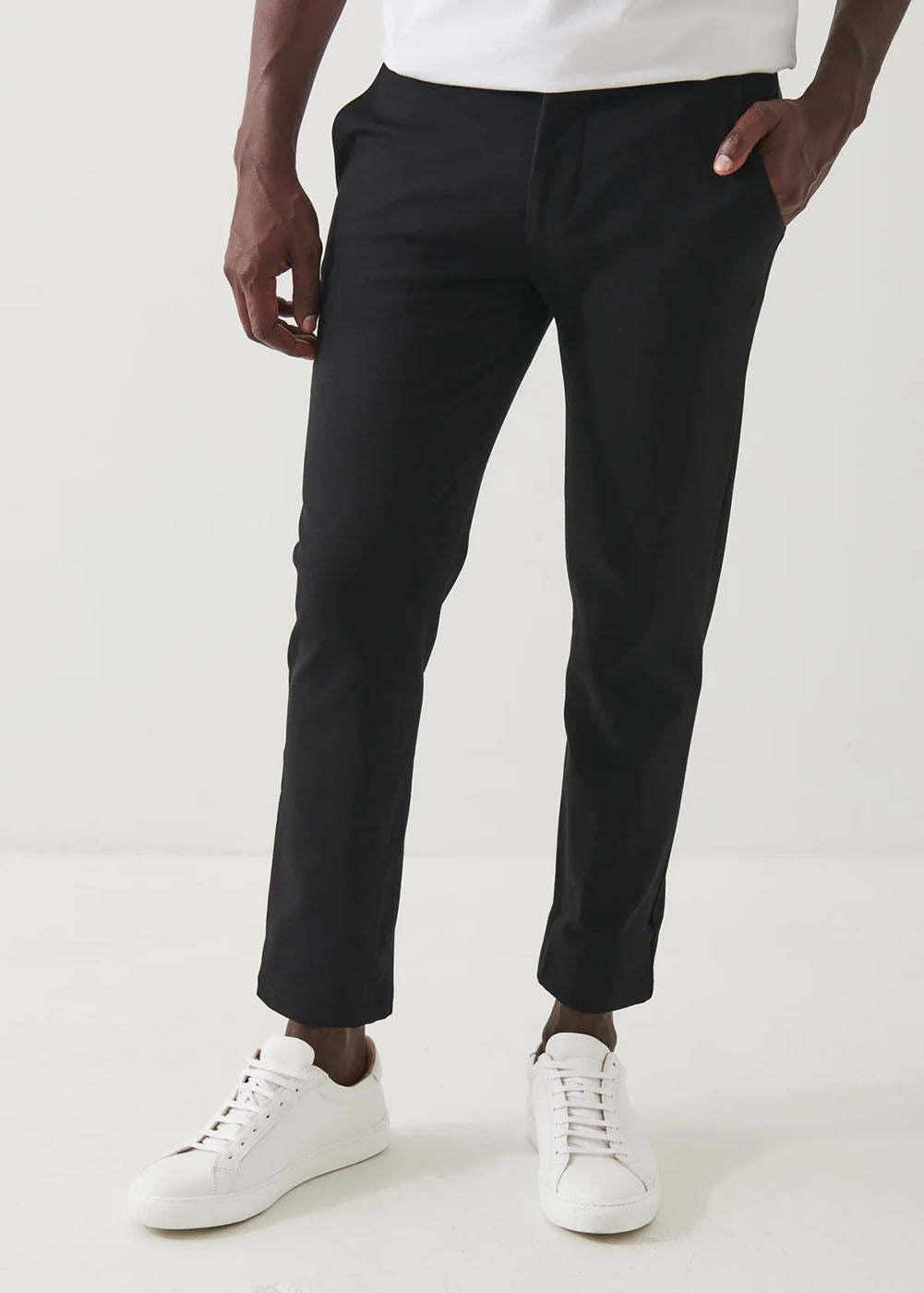 Active Stretch Chino Pants - Black - Patrick Assaraf - Danali - P99A13L