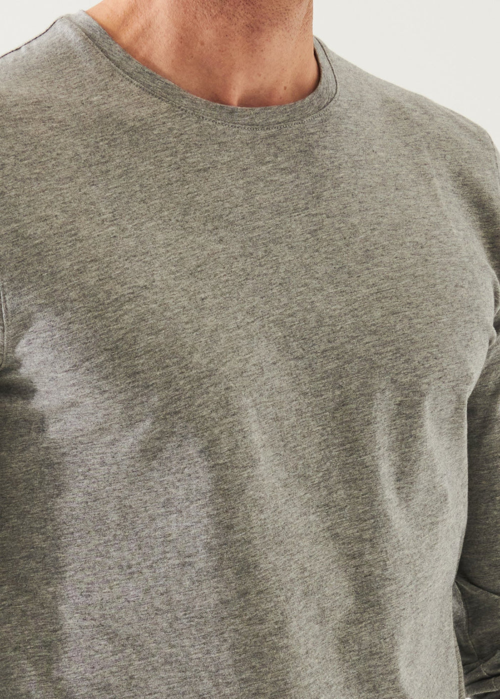 Long Sleeve Wool Shirt - Mist - Patrick Assaraf Canada - Danali