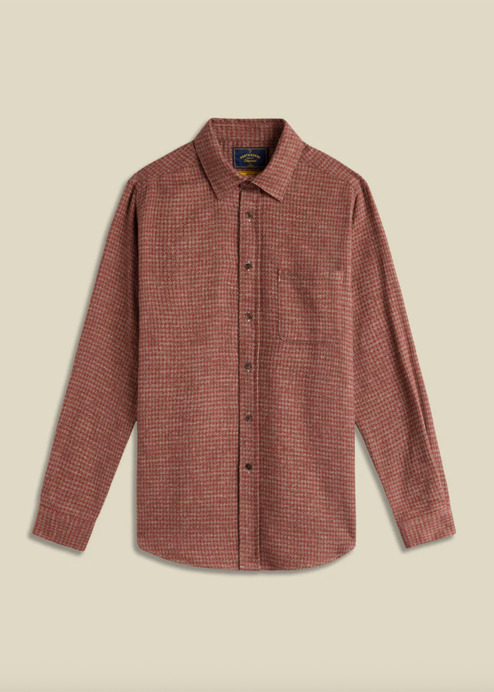 Abstract Pied Poule Shirt - Clay - Portuguese Flannel Canada - Danali